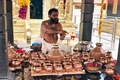 Cultural Politics | मूर्तीची होणारी जीर्णता काढण्यासाठी ओपनस्पेसमधील अय्यप्पा मंदिरात कलशाभिषेक 2 IMG 20250619 WA0001