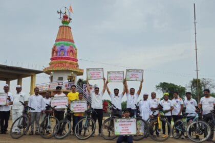 Social | शेवगाव ते वरुर सायकल वारीतून पर्यावरण व व्यसनमुक्तीचा संदेश 2 Social
