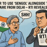 Cultural Politics | तिरंग्यासोबत 'राजमुद्रा' ऐवजी 'सेंगोल' वापरण्याचे आदेश दिल्लीतूनच; माहिती अधिकारातून माहिती उघड 2 file 000000006ed461f8ba0ea0e783764b2a