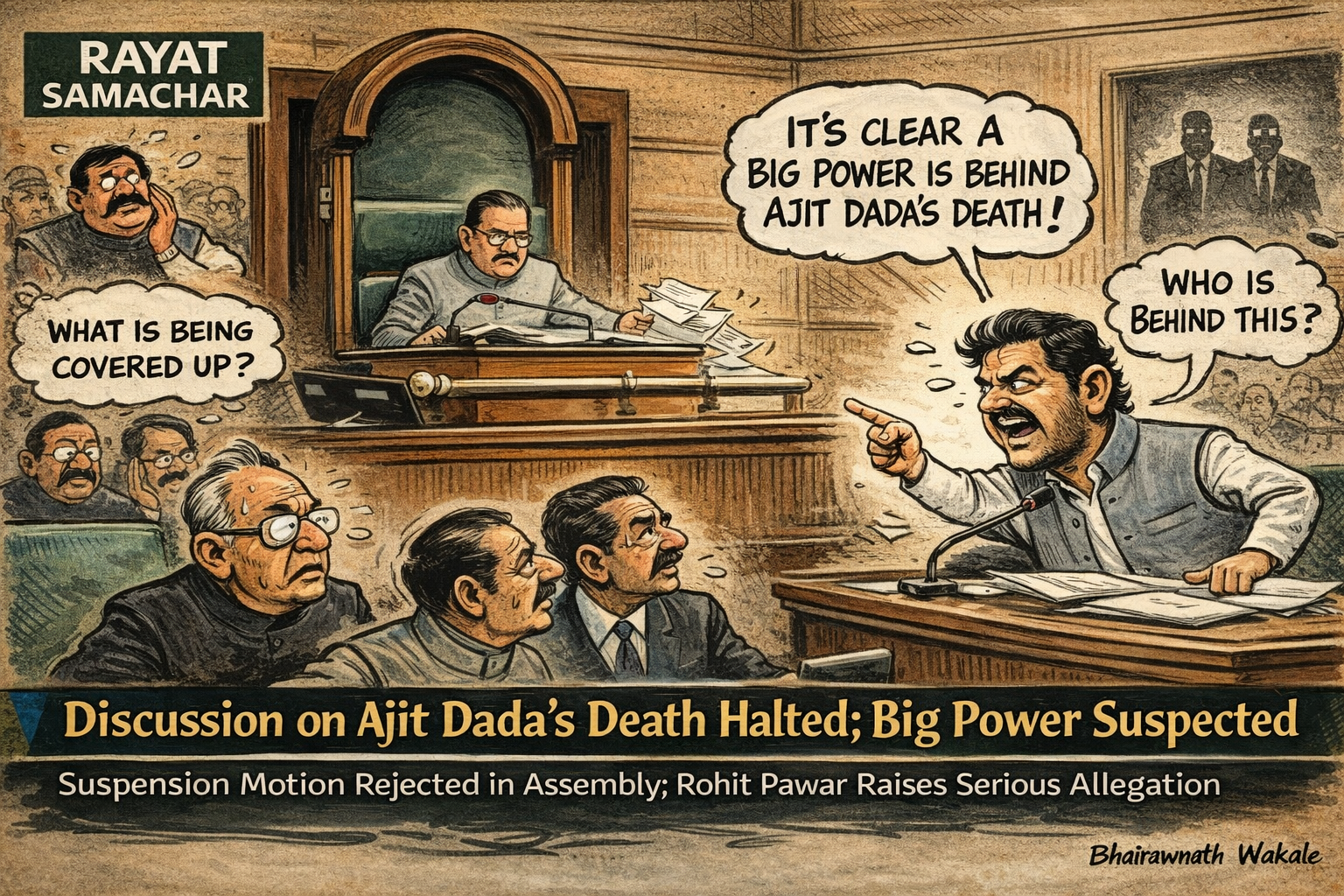 Politics | अजित पवार यांच्या मृत्यूवर विधानसभेत चर्चा रोखली; अपघातामागे मोठ्या शक्तीचा संशय; रोहित पवारांचा गंभीर आरोप 3 file 000000001c9071faacd76fb8404d70dd