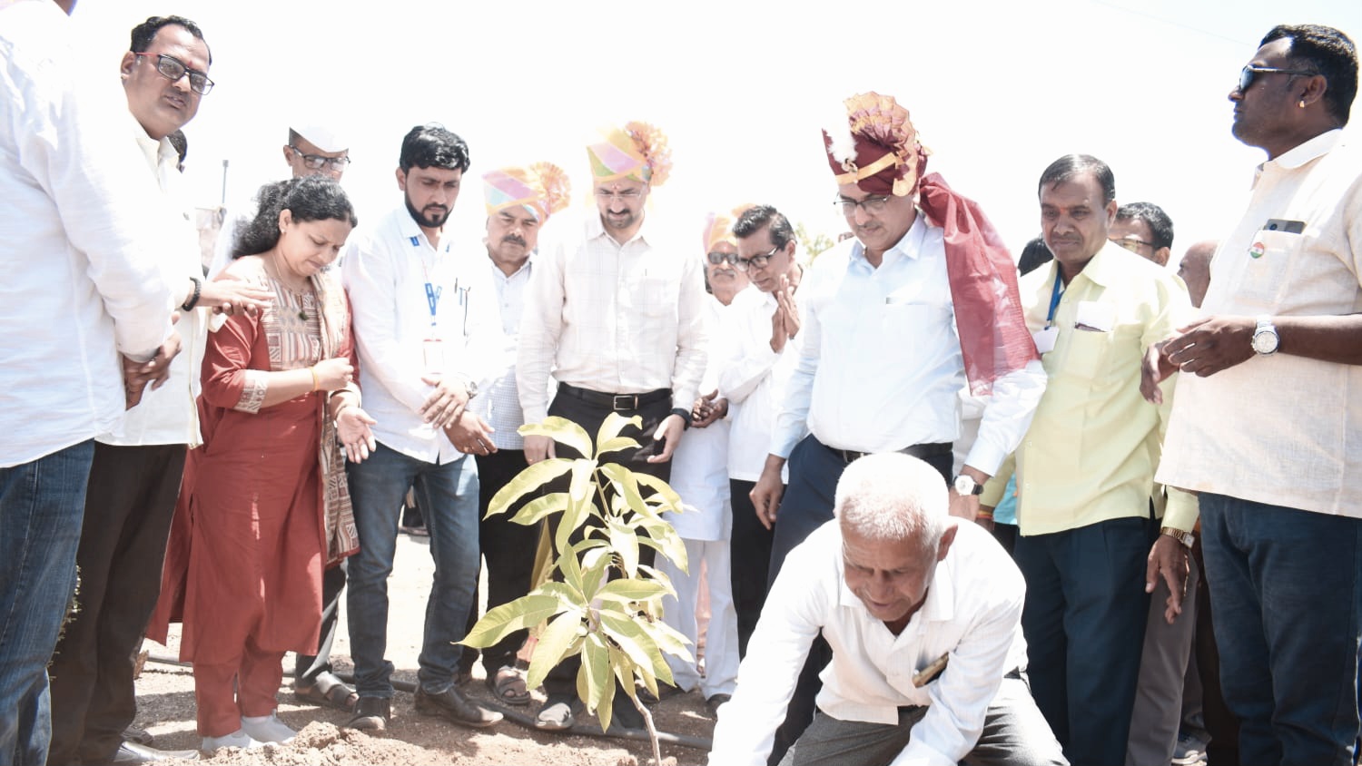 हिवरगाव पावसा येथे हरित अहिल्यानगर अभियानांतर्गत मुख्य कार्यकारी अधिकारी आनंद भंडारी यांच्या उपस्थितीत Tree Plantation