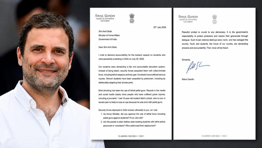 Rahul Gandhi Letter